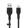 BELKIN BOOSTCHARGE USB-A TO USB-C SILICONE CABLE 2M BLACK