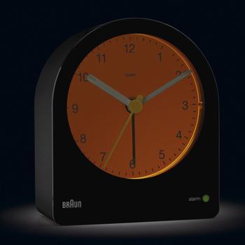 BRAUN BC22 BK quartz alarm clock black (67591)