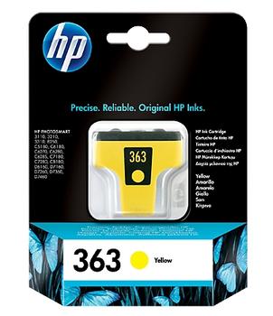 HP 363 ink cartridge yellow standard capacity 6ml 500 pages 1-pack Blister multi tag (C8773EE#301)