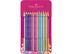 FABER-CASTELL - Sparkle colour pencil,12 pc in tin box (201737)
