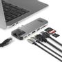 ACT USB-C - Thunderbolt 3 multiport adapter 4K HDMI USB-A USB-Cethernet mem.card PD100W USB-C (AC7044)