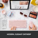 Logitech Pebble M350 - mus - Bluetooth,  2.4 GHz - rosa (910-005717)