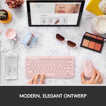 Logitech Pebble M350 - mus - Bluetooth,  2.4 GHz - rosa (910-005717)