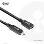 CLUB 3D USB Gen1 Type-C Extension Cable 5Gbps 60W(20V/3A) 4K60Hz M/F 1m/3.28ft
