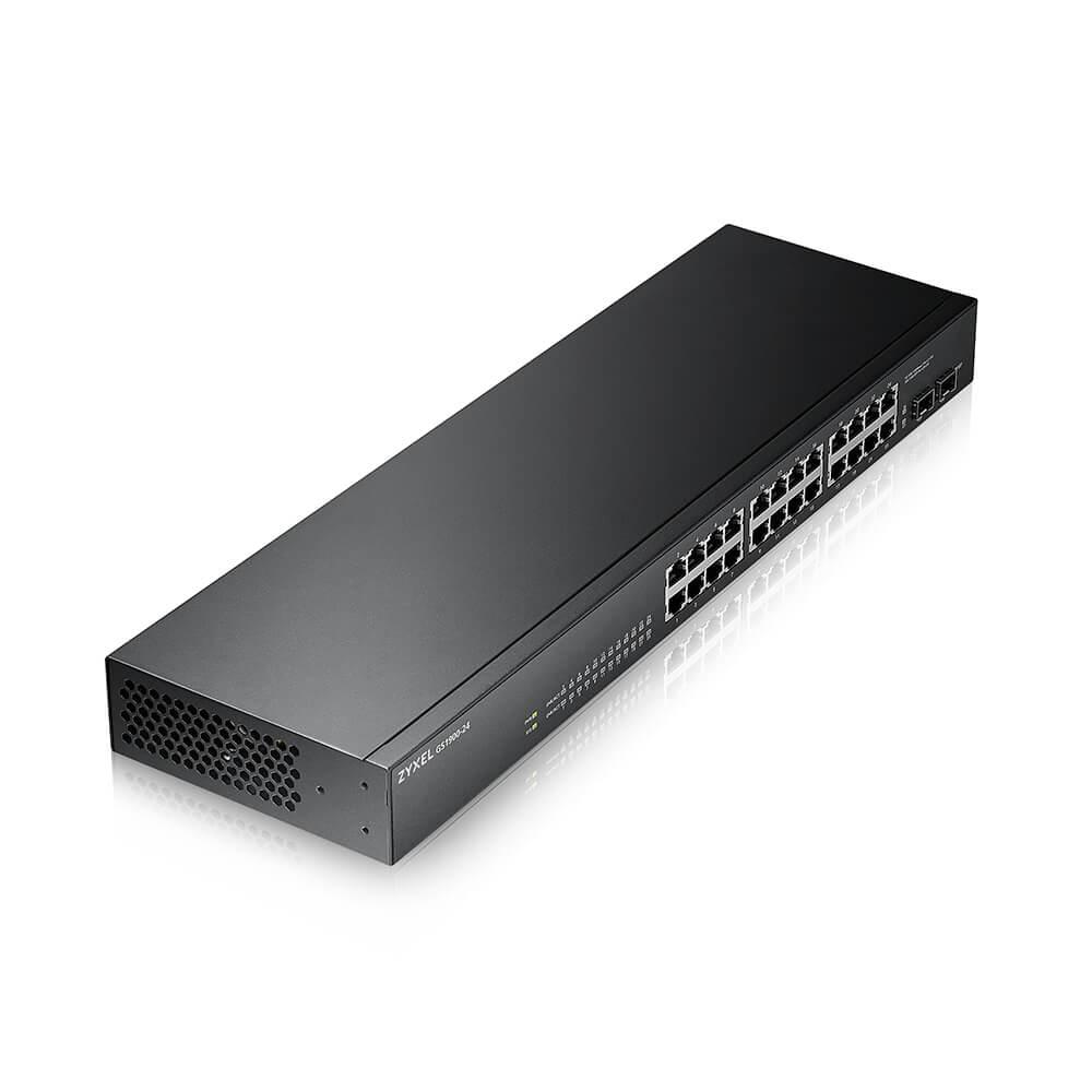 ZYXEL GS1900-24 v2 24-port GbE L2 Smart Switch rackmount fanless ...