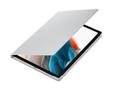 SAMSUNG Galaxy Tab A8 Book Cover Silver (EF-BX200PSEGWW)