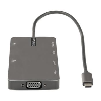 STARTECH USB C MULTIPORT ADAPTER - HDMI 4K 30HZ OR VGA 5GBPS USB 3.0 HUB ACCS (DKT30CHVSDPD)