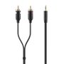 BELKIN CABLE AUDIO 3.5mm/ 2xRCA M/M F-FEEDS