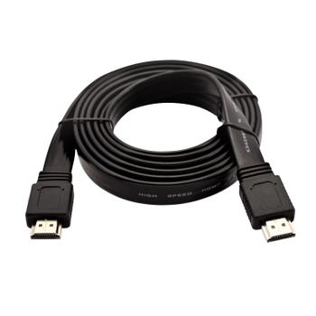 V7 HDMI 1.4 CABLE 4K 2M 6.6FT BLK HDMI CABLE 10.2GBPS 4K UHD 2M CABL (V7HDMI4FL-02M-BK-1E)