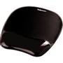 FELLOWES Crystal Gel Mouse Pad and Wrist Rest Black 9112101