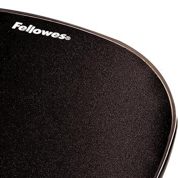 FELLOWES Crystal Gel Mouse Pad and Wrist Rest Black 9112101 (9112101)