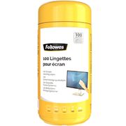 FELLOWES Screen clean wipes Fellowes Tube (100)