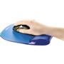 FELLOWES Crystal Gel Mouse Pad and Wrist Rest Blue 9114120 (9114120)