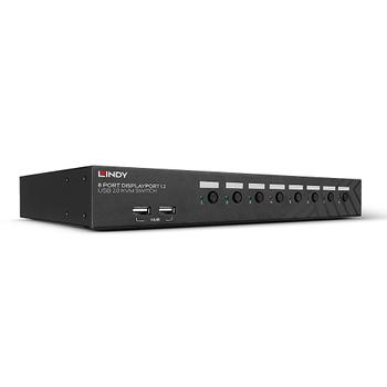 LINDY 8 Port DisplayPort 1.2, USB 2.0 & Audio KVM (39540)