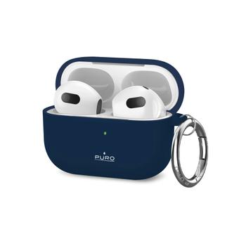 PURO Apple AirPods 3 Icon Case w/hook,  Blue (AP3ICONBLUE)