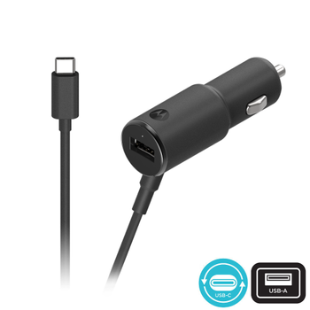 MOTOROLA TurboPower 36 Dual Port Car charger w/ USB-C (SJV101-EU)