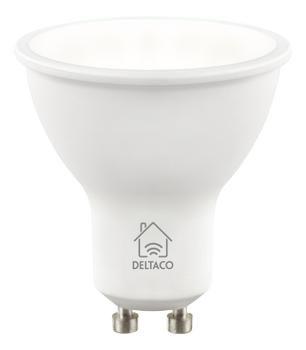 DELTACO SMART HOME, smart bulb, GU10, white cct, 2700-6500K (SH-LGU10CCTC)
