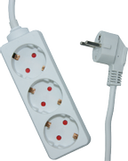 Elivi Strømskinne 3 uttak 3m Svart , Jordet , u/bryter