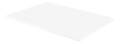 DELTACO Office, Desk board, White laminate, 1500x750x25mm