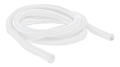 DELOCK Braided Sleeve self-closing 2 m x 9 mm white