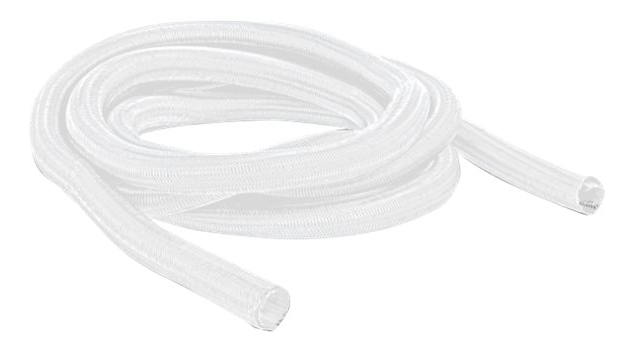 DELOCK Braided Sleeve self-closing 2 m x 25 mm white (20701)