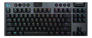 Logitech G915 TKL Tenkeyless LIGHTSPEED Wireless RGB Mechanical Gaming Keyboard - tastatur - Nordisk - karbon