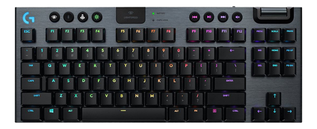 Logitech G915 TKL Tenkeyless LIGHTSPEED Wireless RGB Mechanical Gaming Keyboard - tastatur - Nordisk - karbon (920-009534)