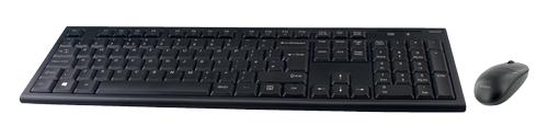 DELTACO wireless keyboard and mouse, USB receiver, 10m range, UK layout (TB-114-UK)