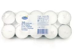 DUNI Telys DUNI 60mm 10t brenntid hvit (20)