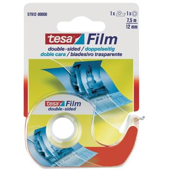 TESA Tape TESA dobbeltsidig 12mmx7,5m m/disp (57912-00000-02)