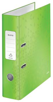 LEITZ 180 WOW Lever Arch File Laminated Paper on Board A4 80mm Spine Width Green (Pack 10) 10050054 (10050054)