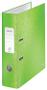 LEITZ 180 WOW Lever Arch File Laminated Paper on Board A4 80mm Spine Width Green (Pack 10) 10050054