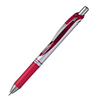 PENTEL Energel XM Retractable Gel Rollerball Pen 0.7mm Tip 0.35mm Line Red (Pack 12) - BL77-BO (BL77-BO)