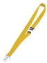 DURABLE halssnor m/karabinhage 44x2cm gul