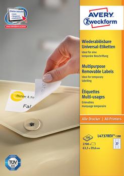 AVERY Self-Adhesive Label Rounded  (L4737REV-100)