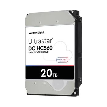 WESTERN DIGITAL WD Ultrastar DC HC560 - Hard drive - encrypted - 20 TB - internal - 3.5" - SATA 6Gb/s - 7200 rpm - buffer: 512 MB - Self-Encrypting Drive (SED), TCG Enterprise (0F38754)