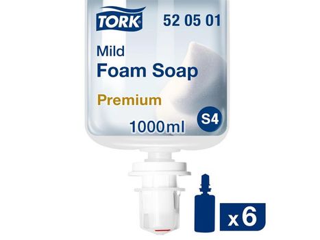 TORK Skumsæbe TORK Premium Mild S4 1L (520501*6)