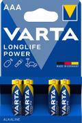 VARTA LONGLIFE Power AAA-batterier LR03 4stk