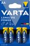 VARTA LONGLIFE Power AA-batterier LR6 4stk