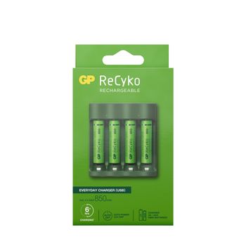 GP ReCyko Everyday Battery Charger, B421 (USB), B42180AAAHC-2B4 /202236