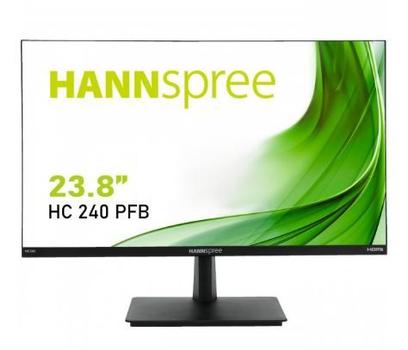HANNSPREE HC240PFB 23.8 Inch 1920 x 1080 Pixels Full HD Resolution 60Hz Refresh Rate VGA HDMI DisplayPort LED Monitor (HC240PFB)