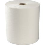 Håndklæderulle,  Abena Care-Ness Excellent Eco, 1-lags, 213m x 20,3cm, Ø19,5cm, hvid, 100% nyfiber