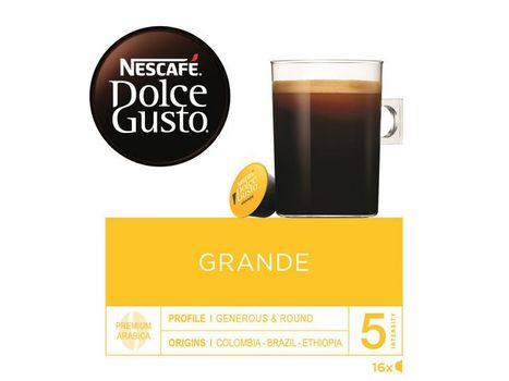 Dolce Gusto Nescafé Grande Börja dagen med en stor kopp Grande-kaffe från din kapselmaskin. (12120090)