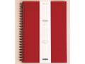 GRIEG Notatbok GRIEG A4 100g 160s linjer rød