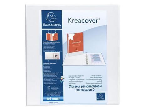 EXACOMPTA Innstikkperm EXACOMPTA A4+ 2D 50/75 hvit (51824E*10)