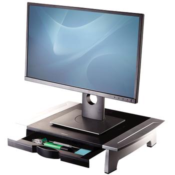 FELLOWES Office Suites Standard Monitor Riser Black/ Silver 8031101 (8031101)