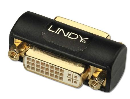 LINDY DVI-I Dual Link Doppelkupplung DVI analog digital, vergoldet (41233)