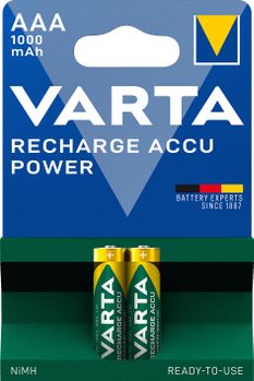 VARTA 1x2 Akku Professional Accu NiMH 1000 mAh Micro AAA (05703 301 402)