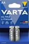 VARTA 1x2 Professional Lithium Mignon AA LR 6 (06106301402)