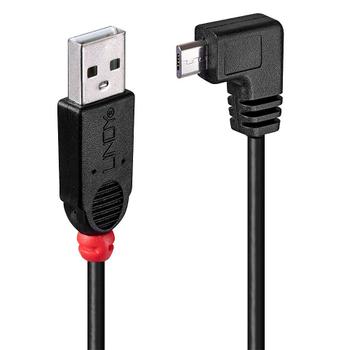 LINDY Usb2.0 A/Micro-B 90Degree 0.5M (31975)